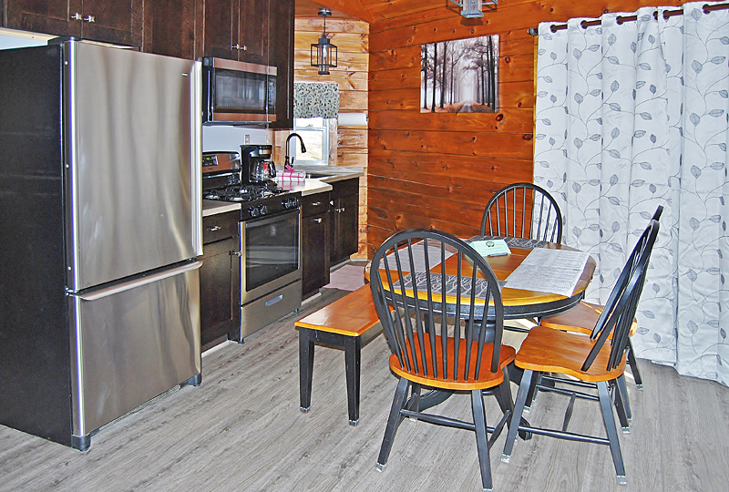 The Phenix Luxury Log Cabin Kitchen
