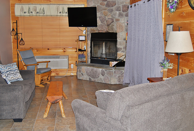 Hidden Spring Pet-Friendly Luxury Log Cabin Living Room